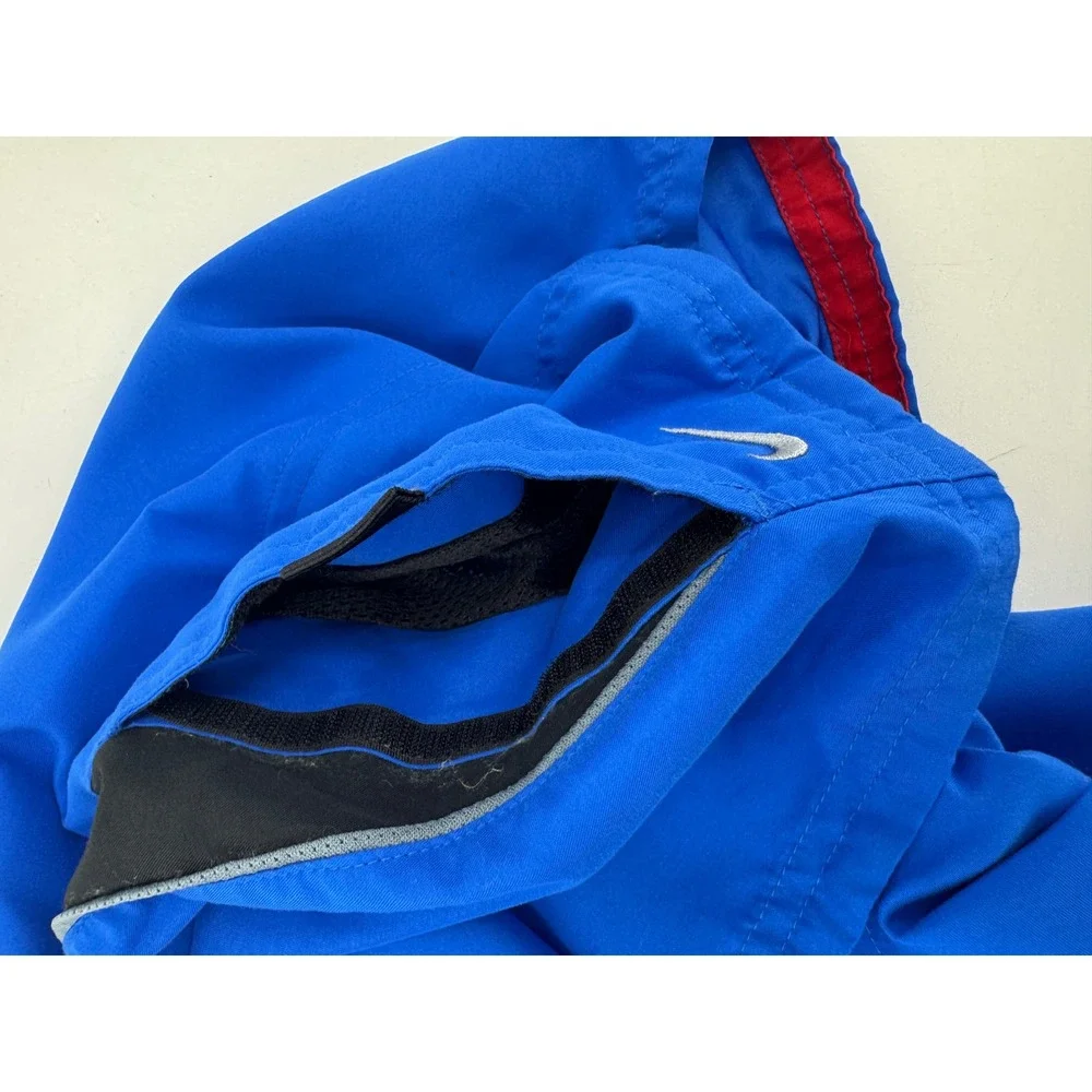 Vintage Nike Mens XL Blue Red Swim Trunks Board Shorts Mesh‎ Lined NESS6350 425